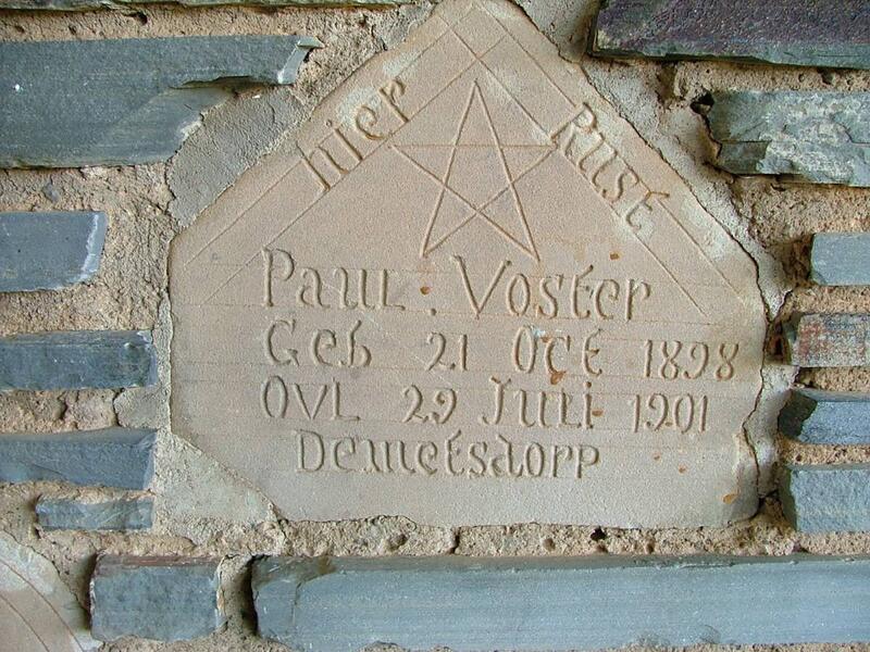VOSTER Paul 1898-1901
