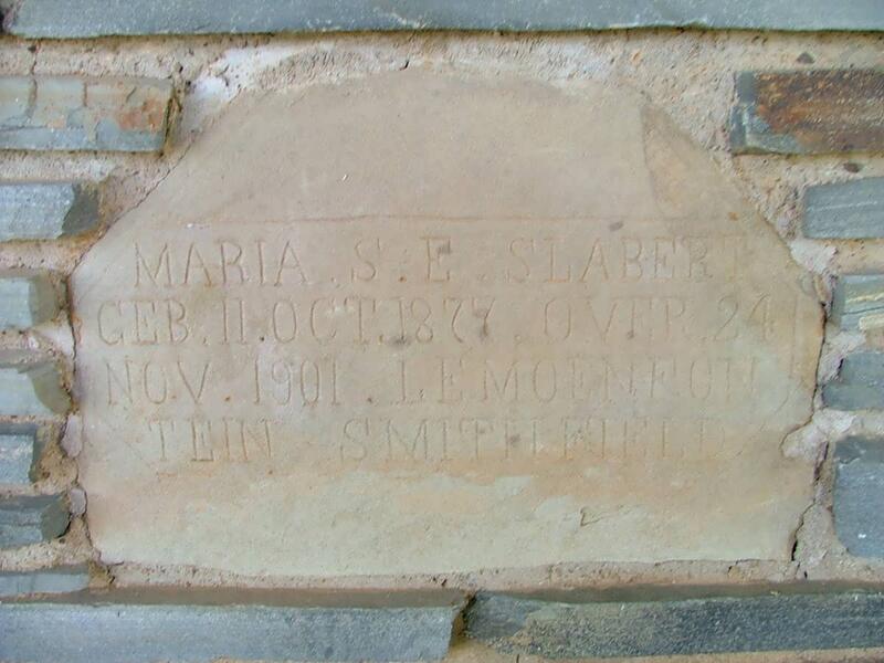 SLABBERT Maria S.E. 1877-1901