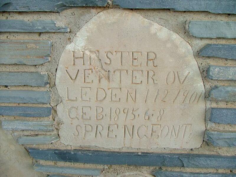 VENTER Hester 1895-1901