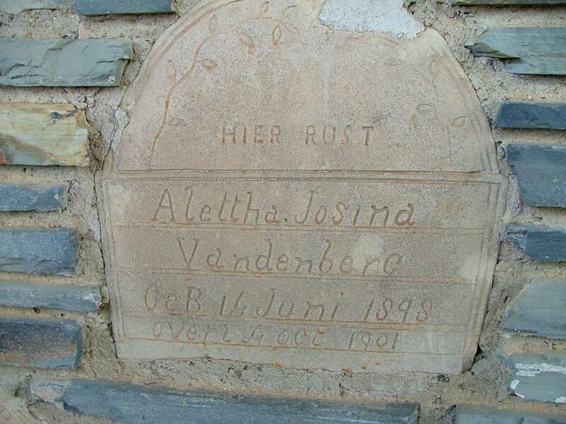 BERG Alettha Josina, van den 1898-1901