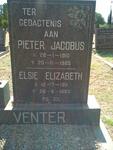 VENTER Pieter Jacobus 1910-1985 & Elsie Elizabeth 1911-1993