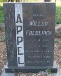 APPEL Willem Frederick 1894-1972