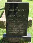 CHETTY Manickum 1926-1932