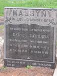 MASSYN Kathie -1982 :: MASSYN Catherina -1975