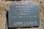 APPELGRYN Sophia A. 1941-1968