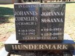 HUNDERMARK Johannes Cornelius 1920-1992 & Johanna Susanna 1921-2002