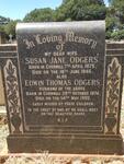 ODGERS Edwin Thomas 1874-1955 & Susan Jane 1875-1946