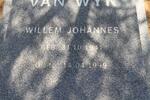 WYK Willem Johannes, van 194?-1999 & Magaretha Johanna 1950-