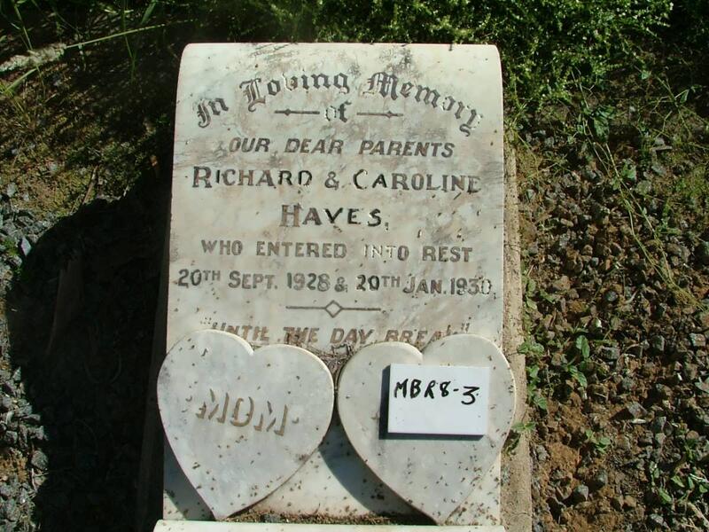 HAVES Richard -1928 & Caroline -1930