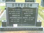 STRYDOM Andreas Johannes 1926-1981 & Judith ELS 1930-