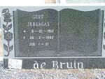 BRUIN Gert Jeremias, de 1912-1982