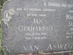 ASWEGEN Jan Gerhardus, van 1890-1961