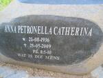 HEIN Anna Petronella Catherina 1936-2009 