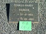BARKER Gerald Hardy 1923-1993