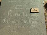 BEER Maria Luvina Gleaser, de nee DU TOIT 1890-