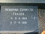 FRASER Hendrina Cornelia 1914-1991