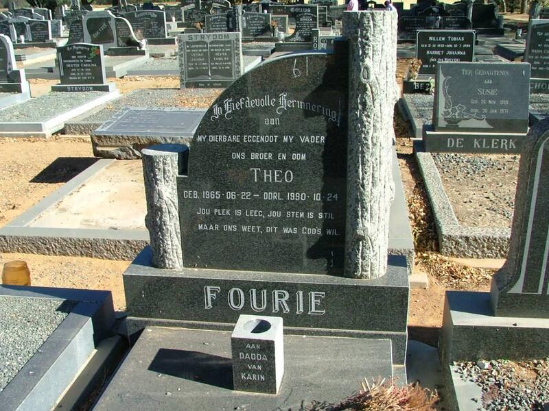 FOURIE Theo 1965-1990