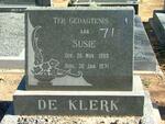 KLERK Susie, de 1888-1971