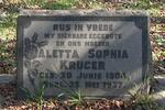 KRUGER Aletta Sophia 1904-1937