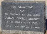 JOOSTE Johan George 1903-1953