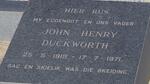DUCKWORTH John Henry 1919-1971