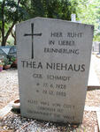NIEHAUS Thea nee SCHMIDT 1928-1985