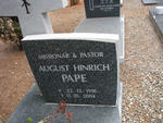 PAPE August Hinrich 1918-2004