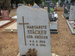 STACKER Margarete nee KRUGER 1903-1994
