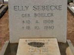 SEBECKE Elly nee BOELCK 1909-1980 :: SEBECKE Evamaria nee RINKE 1937-1982