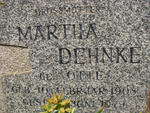 DEHNKE Martha nee OTTE 1908-1979