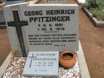 PFITZINGER Georg Heinrich 1901-1979 & Marianne 1908-2010
