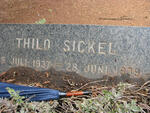 SICKEL Thilo 1937-1939