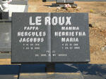 ROUX Hercules Jacobus, le 1914-1992 & Henrietha Maria 1918-2008