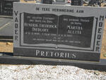 PRETORIUS Hendrik Frederick Diedloff 1898-1988 & Martha Aletta 1905-