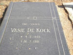 KOCK Vasie, de 1933-1981
