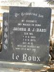 ROUX Jacoba A.J., le nee NEL 1922-1975