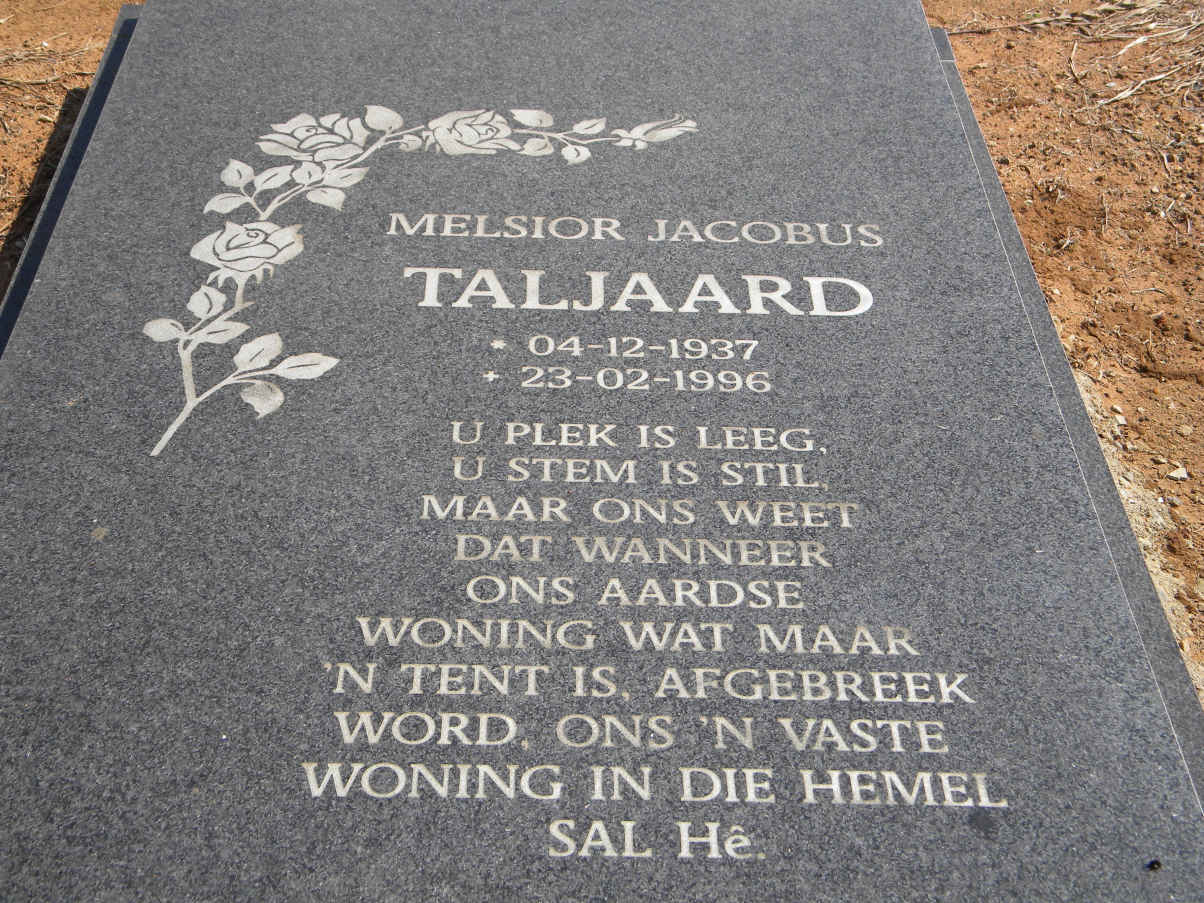 TALJAARD Melsior Jacobus 1937-1996