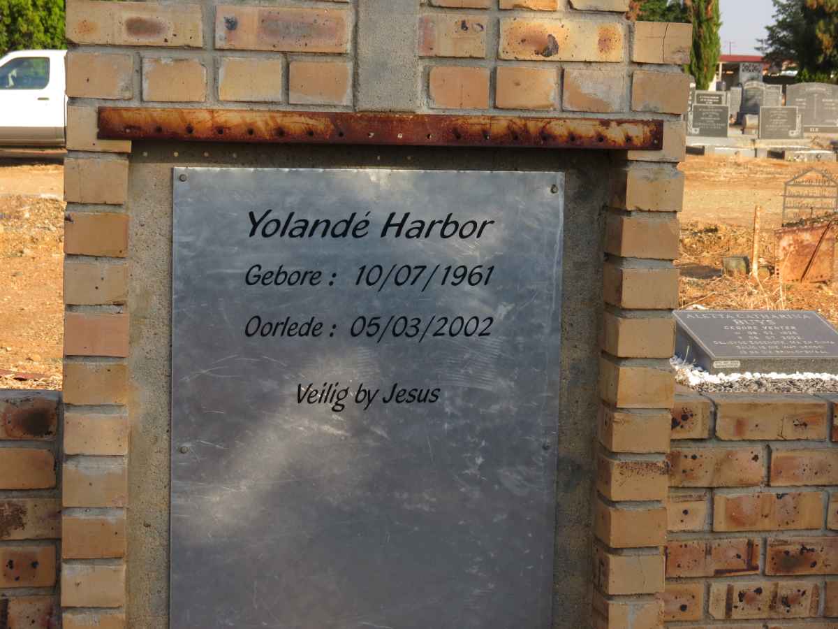 HARBOR Yolandé 1961-2002