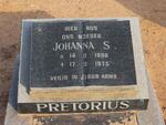PRETORIUS Johanna S. 1896-1975