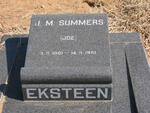EKSTEEN J.M. Summers 1901-1981