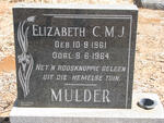 MULDER Elizabeth C.M.J. 1961-1964