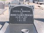 MEINTJES Johanna Elizabeth nee DE LA REY 1889-1971