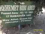ABED Rehemet Bibi -2001