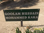 KAKA Goolam Hussain Mohammed