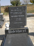 BADENHORST Jacobus Petrus 1903-1974