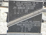 COETZEE Jan Adriaan 1892-1975 & Maria Magdalena HENDRICKS 1899-1981