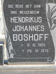 BOSHOFF Hendrikus Johannes 1905-1975