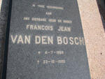 BOSCH Francois Jean, van den 1968-1990