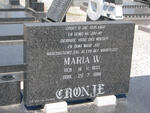 CRONJE Maria W. 1933-1986
