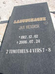 LABUSCHAGNE Jan Hendrik 1912-2006